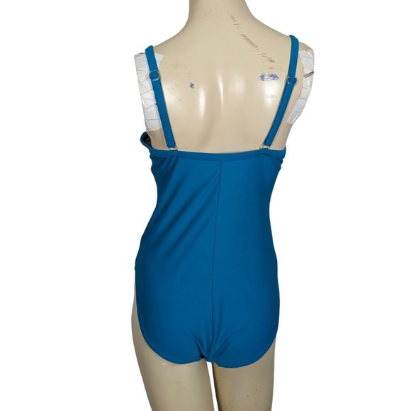 Sun Streak by Newport News one piece Swimsuit Vintage Size 10 - Picture 3 of 12